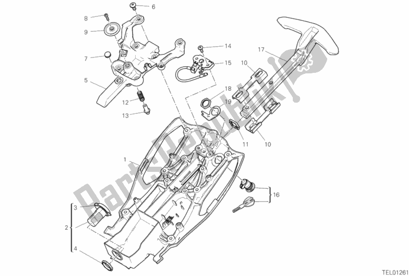 All parts for the Locker of the Ducati Diavel 1260 2020